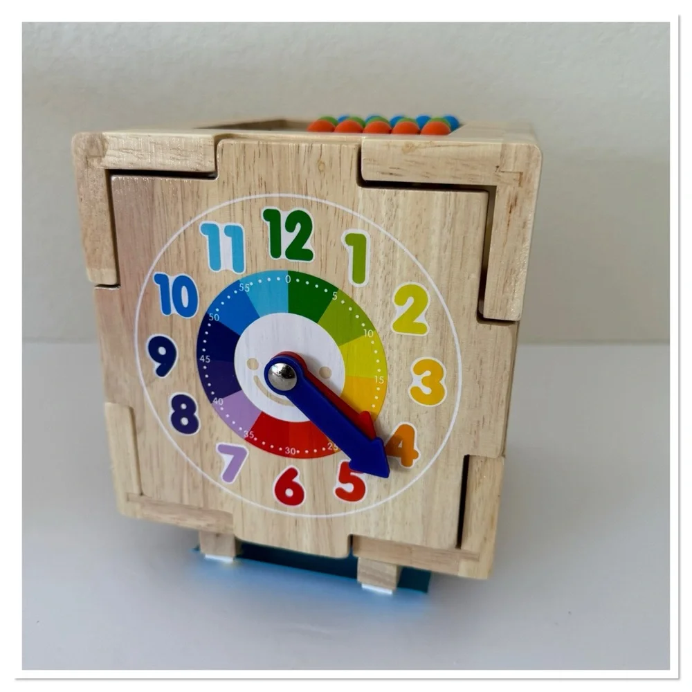 Wooden Activity Cube For Kids 18+Months Learning Toy